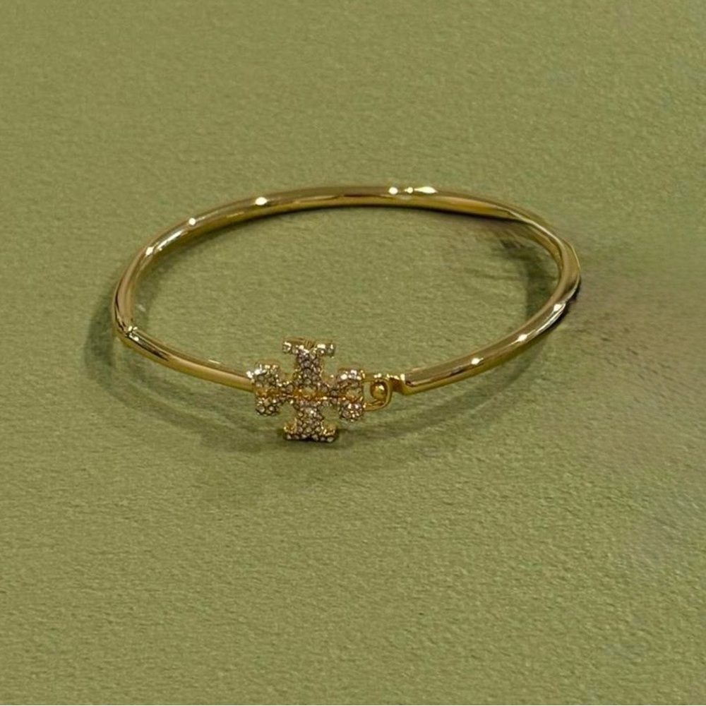 Tory Burch bracelet gold Tory Burch logo with diamond - Picture 2 of 3